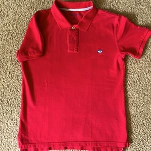 Southern Tide - Boys 12-14  Red polo